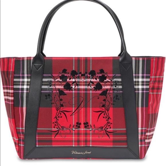 Victoria’s Secret plaid tote - Picture 1 of 2